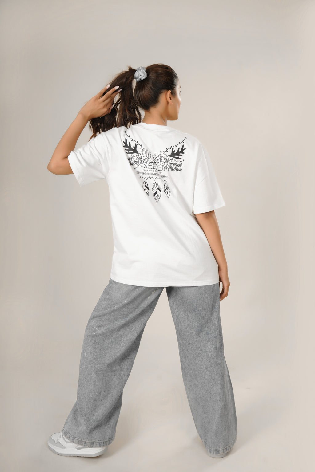 Boho Vine Unisex Oversized T-Shirt