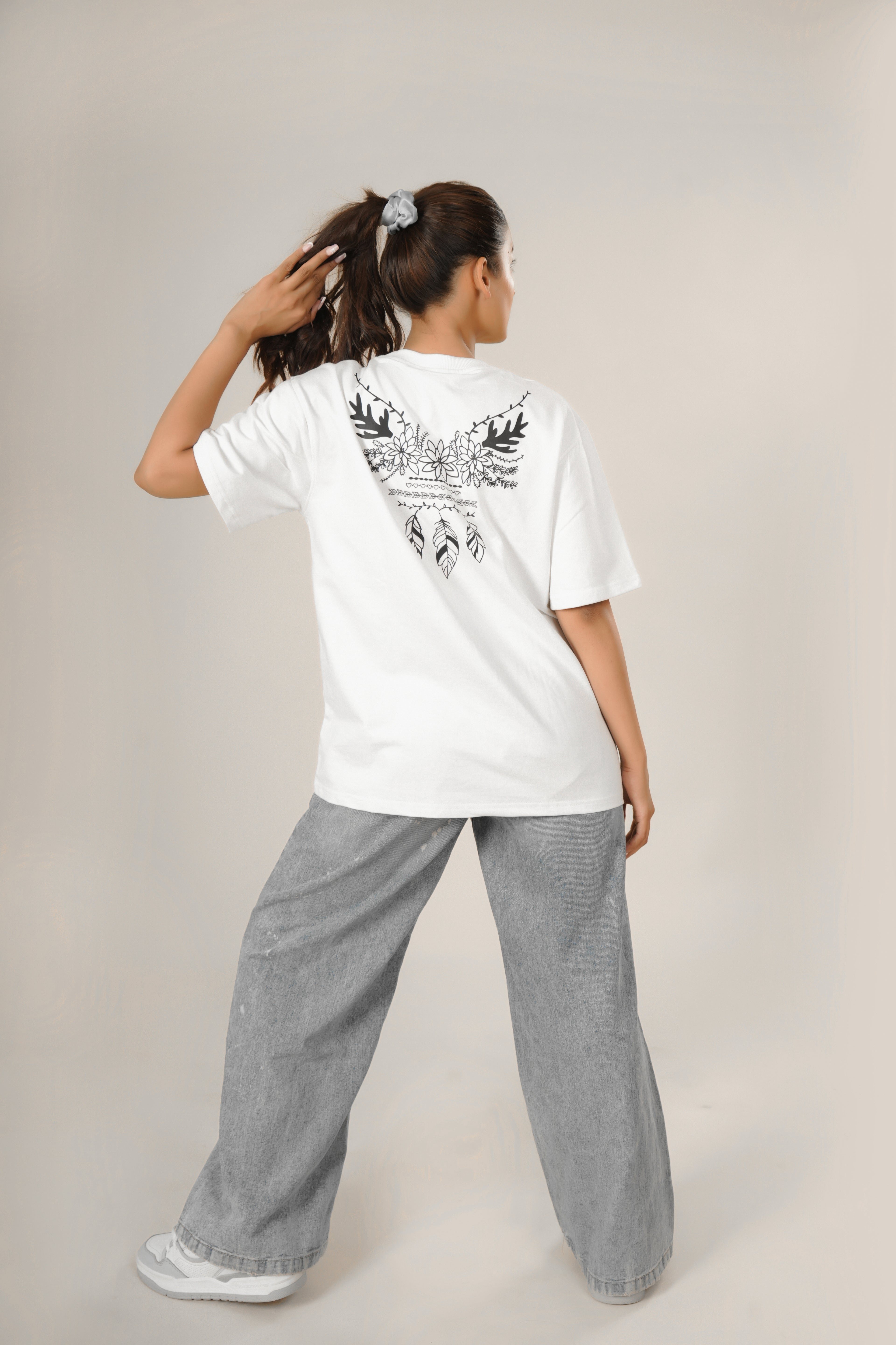 Boho Vine Unisex Oversized T-Shirt