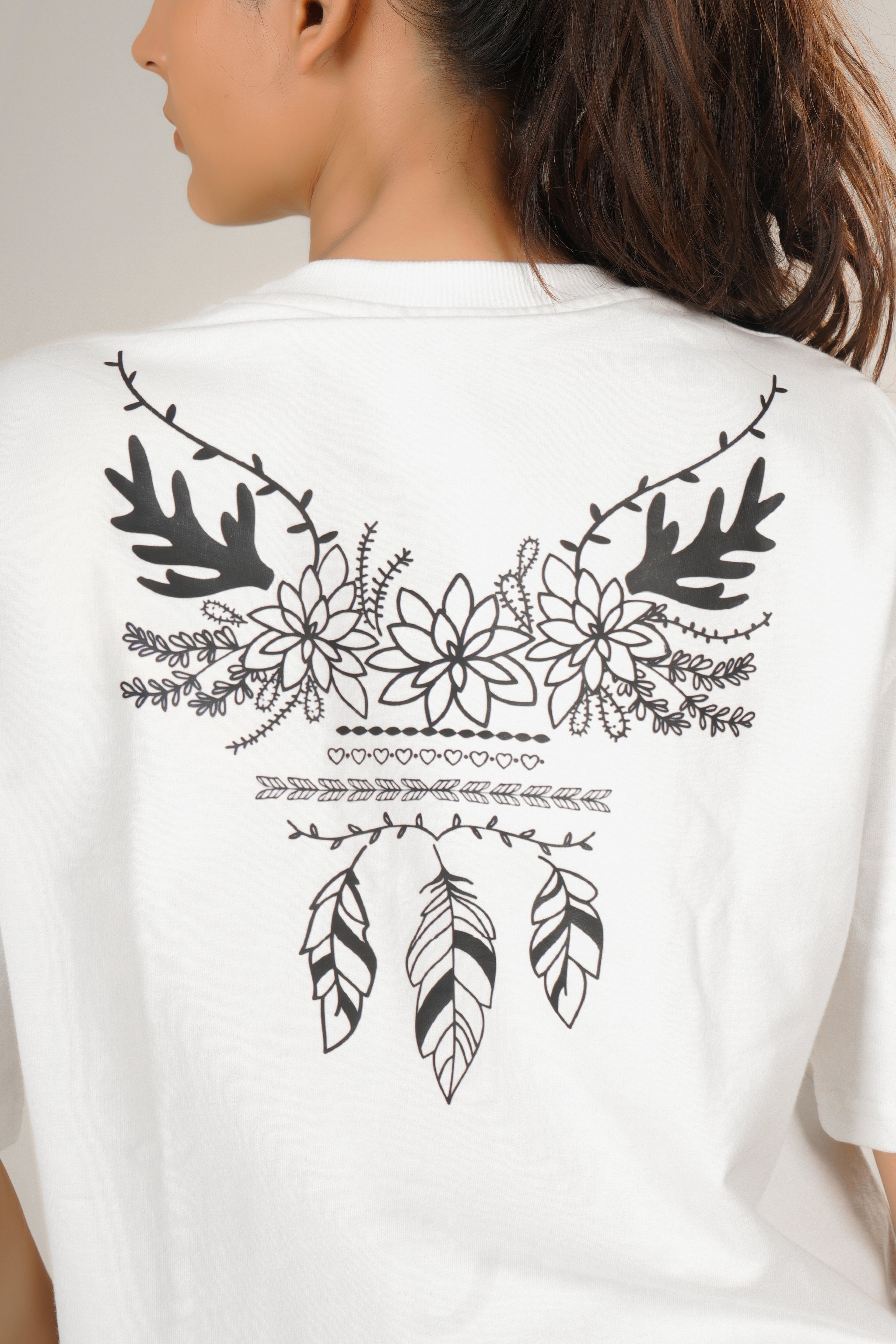 Boho Vine Unisex Oversized T-Shirt