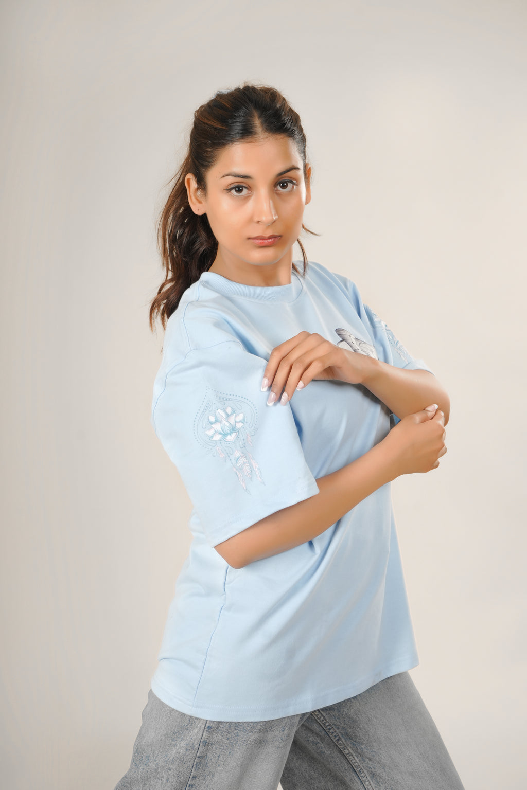 Soft Bloom Oversized Tee