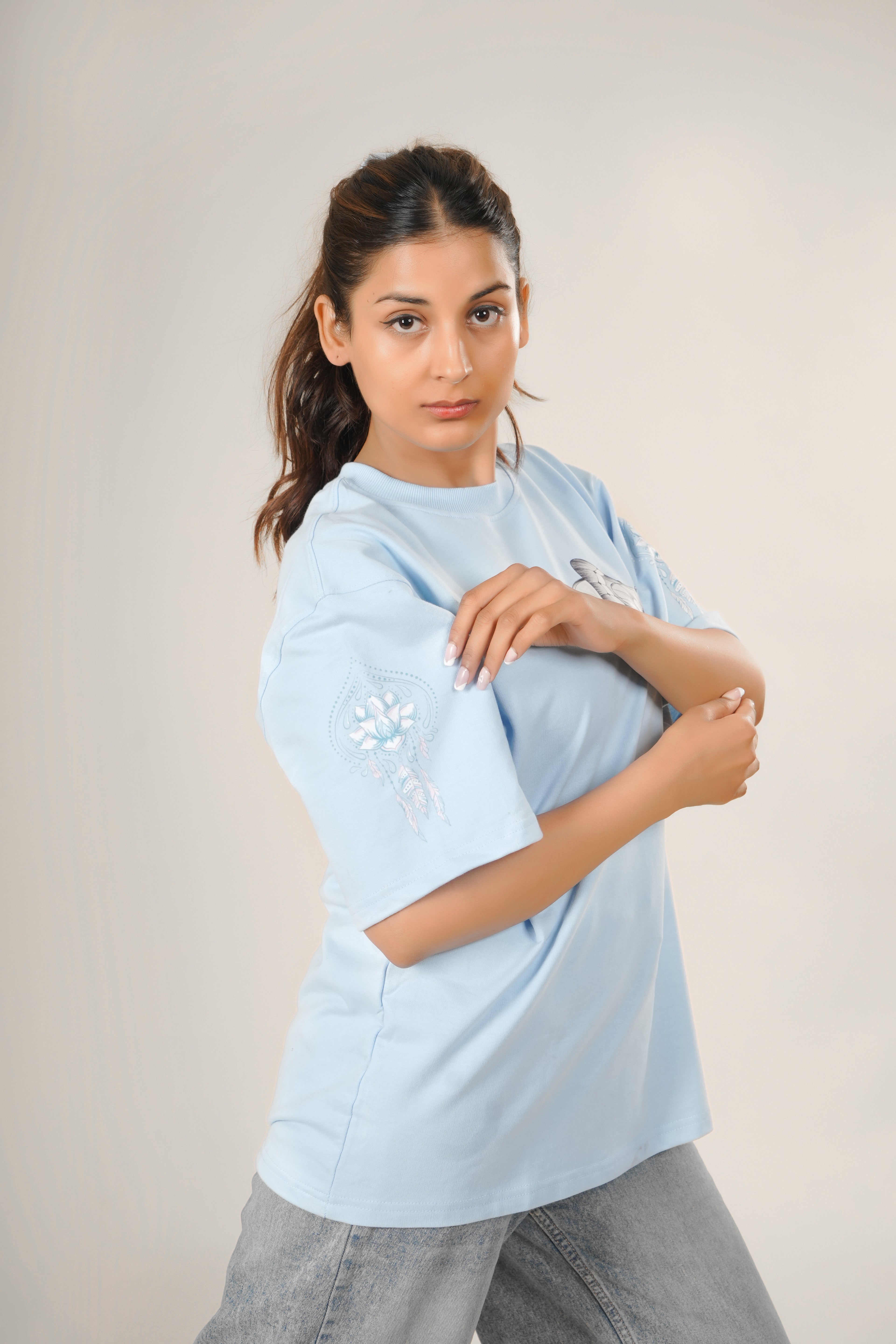 Soft Bloom Oversized Tee